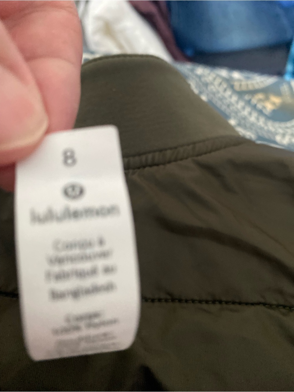 Lululemon Reversible Bomber Jacket Size 8 0live Green (0012) - Picture 6 of 6